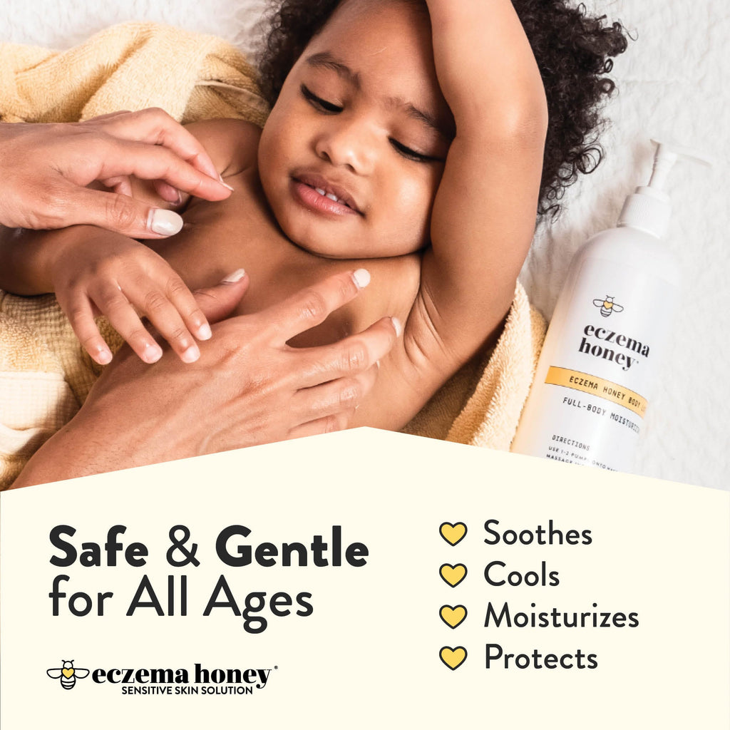 ECZEMA HONEY Oatmeal Body Lotion, Natural Dry Skin Repair (16 Oz)