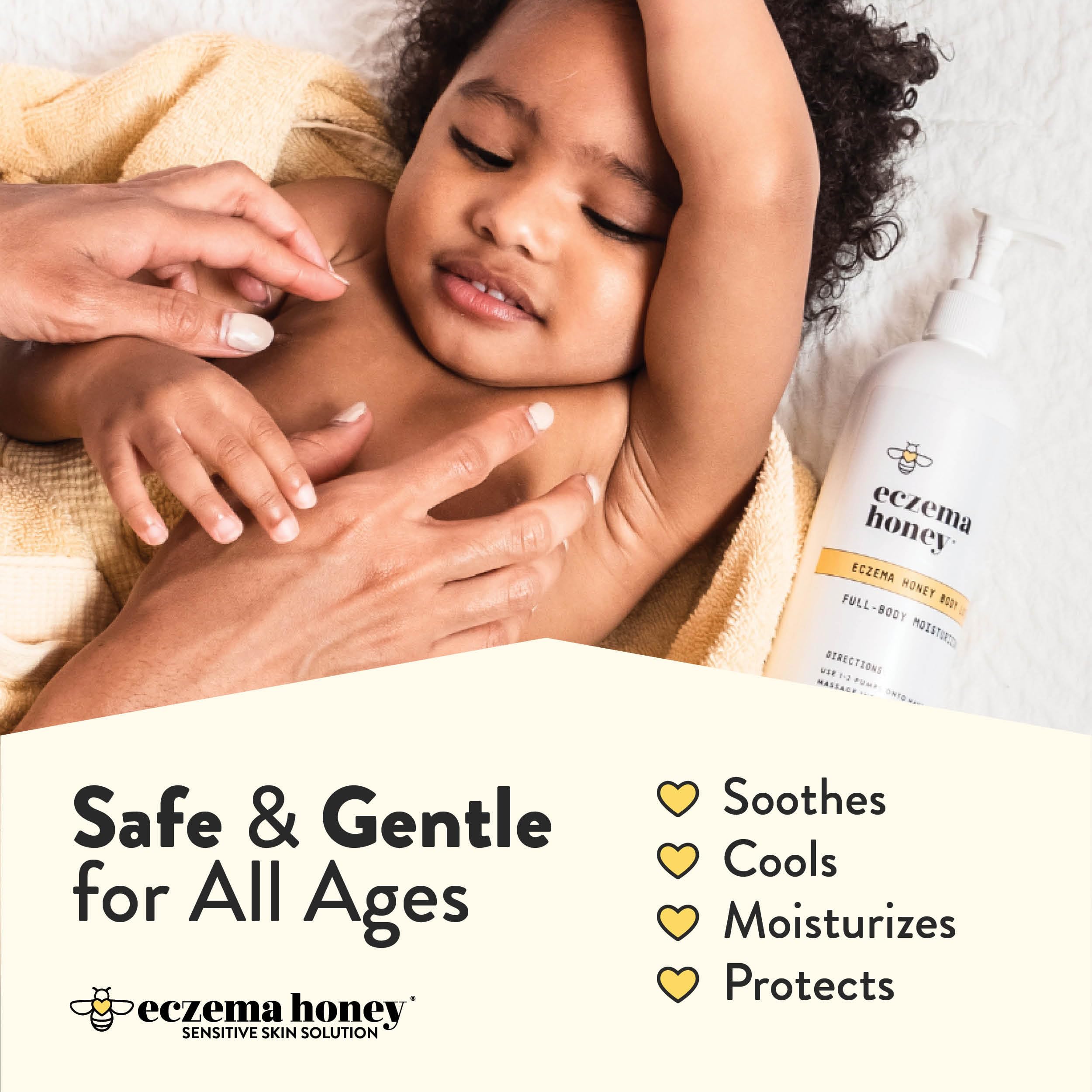 ECZEMA HONEY Oatmeal Body Lotion, Natural Dry Skin Repair (16 Oz)