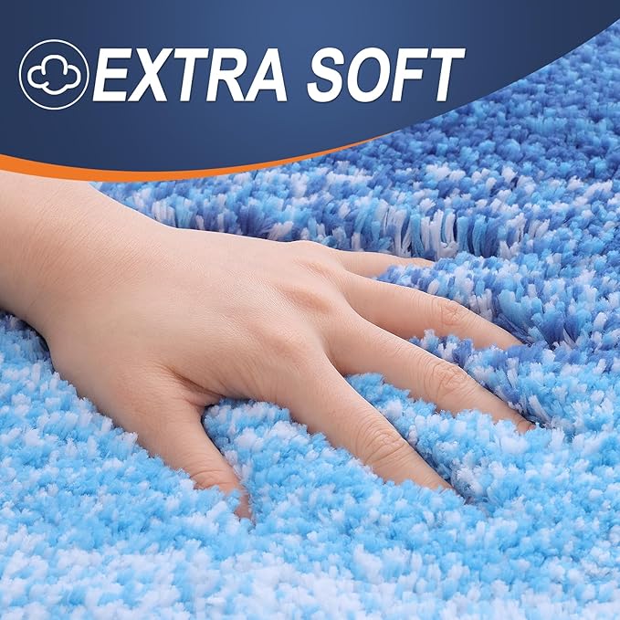 OLANLY Microfiber Bathroom Rugs Sets 3 Piece, 30"x20"+24"x16"+24"x20"