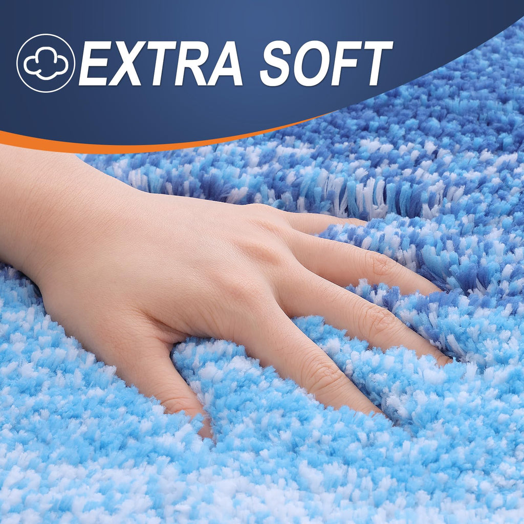 OLANLY Microfiber Bathroom Rugs Sets 3 Piece, 30"x20"+24"x16"+24"x20"