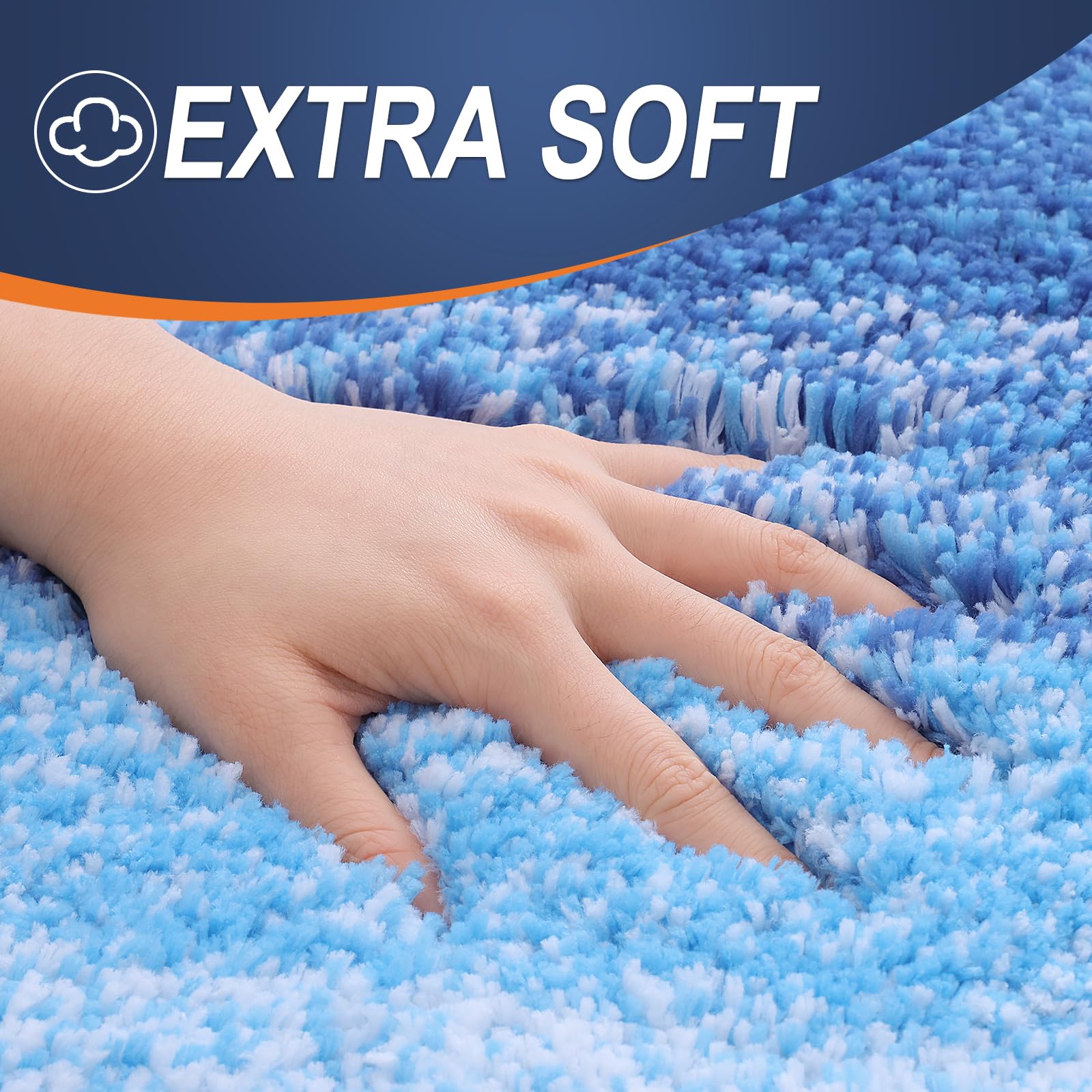 OLANLY Microfiber Bathroom Rugs Sets 3 Piece, 30"x20"+24"x16"+24"x20"