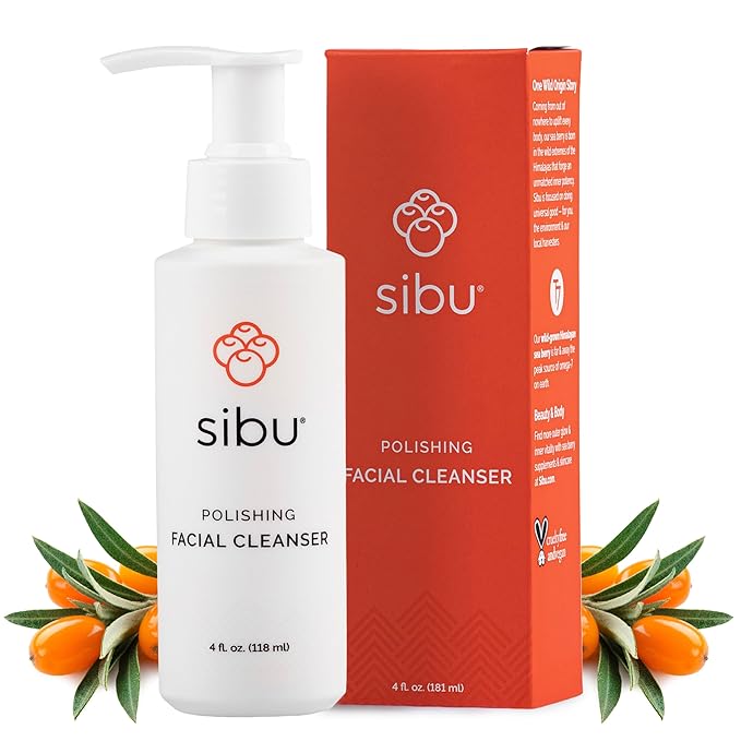 sibu Sea Buckthorn Polishing Facial Cleanser & Face Wash (4oz)