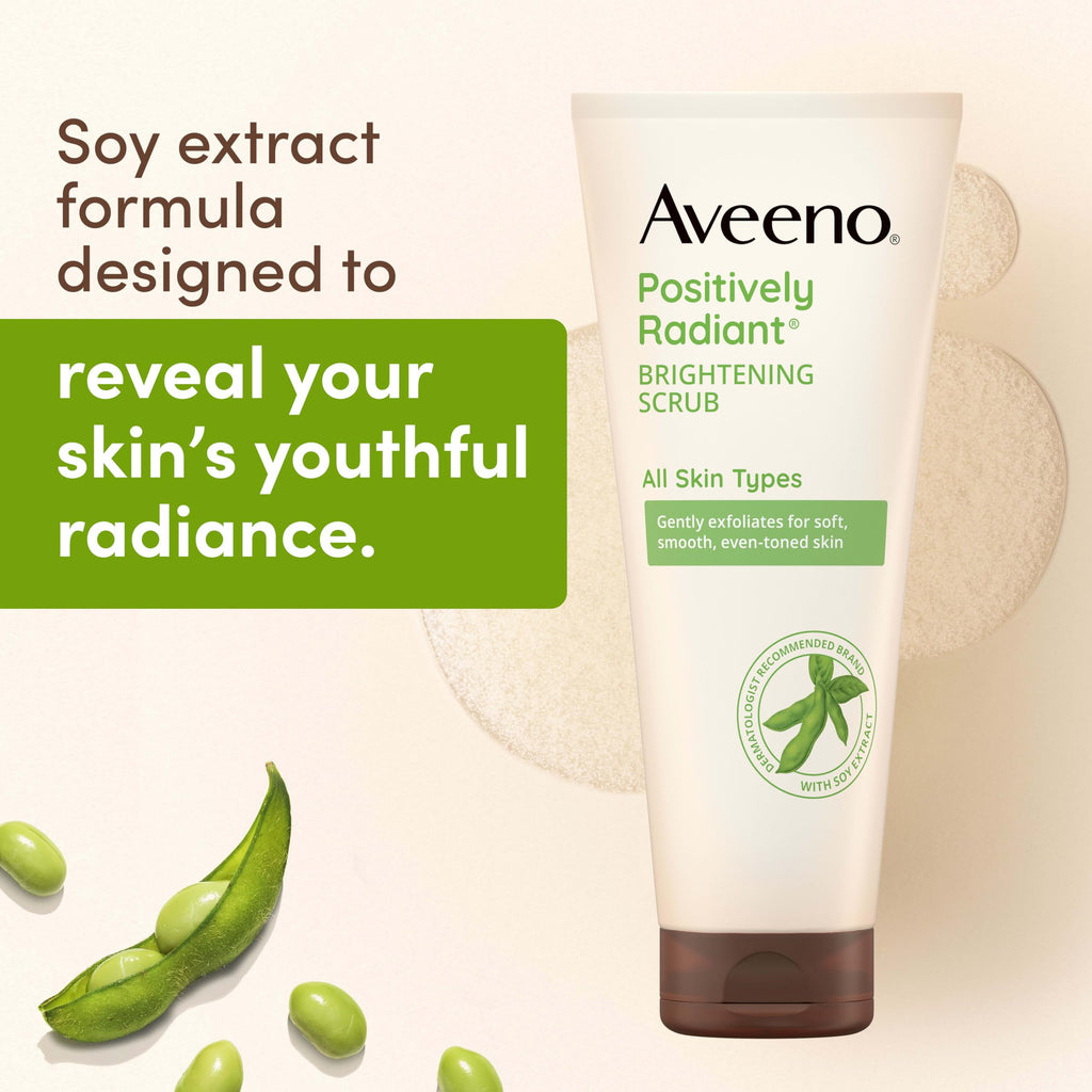 Aveeno Positively Radiant Exfoliating Daily Facial Scrub, 2 oz