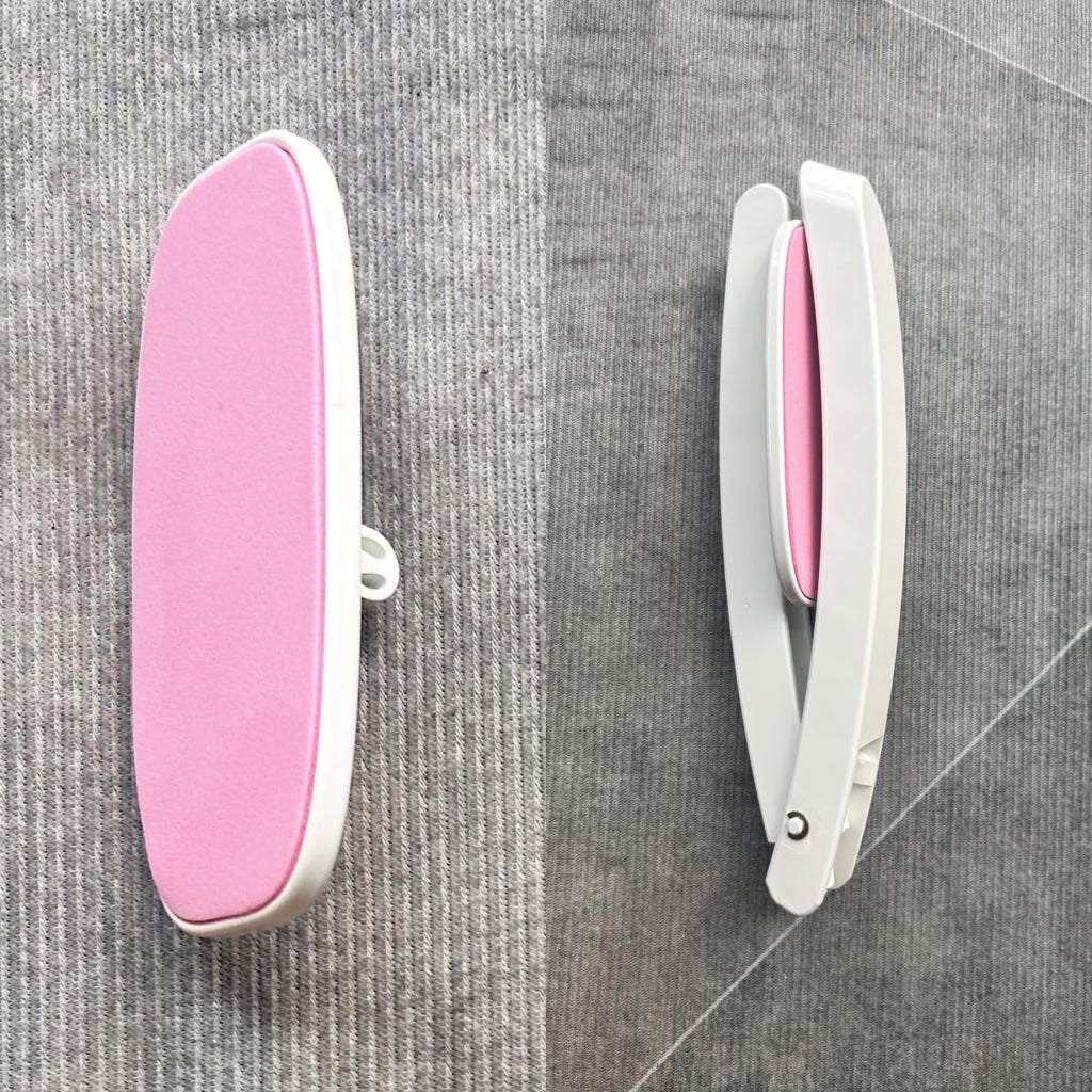 Vivificenca Daily Lotion Applicator for Back and Body - Self Tanner and Sunscreen Applicators for Lotion and Tanning Oils Smooth EVA Pad and Foldable Curved Handle,Easy to Carry (Pink)