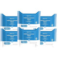 Amazon Basics Makeup Remover Wipes, Formulated without Fragrance and Alcohol-Free, Gentle Cleansing, Removes Waterproof Mascara, Dermatologist Tested, 25 Count, Pack of 6