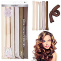 Expressions 6pc Satin Curling Rods - Super Soft Hair Accessories for Women - Flexible Curlers for Everyday Styling, Natural Waves & Spiral Curls