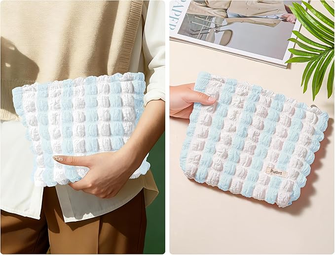 Purbert Bubble Cloud Makeup Bag - Large Capacity Travel Cosmetic Organizer