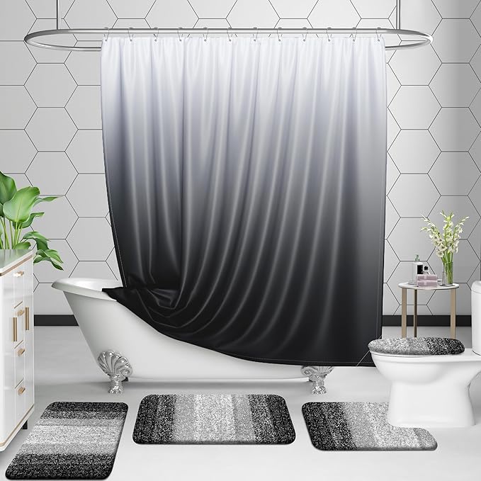 OLANLY Microfiber Bathroom Rugs Sets 3 Piece, 30"x20"+24"x16"+24"x20"