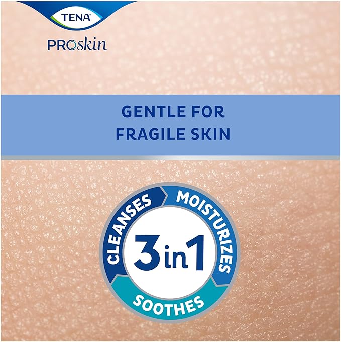TENA ProSkin Cleansing Cream Cream Rinse-Free Body Wash Tube Mild Scent 8.5 oz. 64425 1 Ct