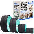 Chirp Wheel+ Foam Roller 4-Pack, Back & Neck Pain Relief, Mint