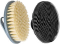 INNERNEED Food-Grade Soft Silicone Body Scrubber with PP Exfoliating Brush