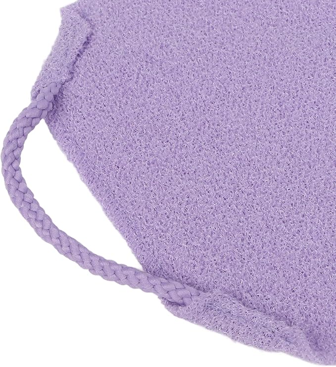 Back Scrubber, Exfoliating Body Scrubbers Portable Scrubber Straps Cleansing Massage Strap Wash Cloth for Shower Back Washer Exfoliating Washcloth Strap with Handles for Family Members