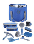 Harrison Howard 9 Piece Horse Brush Set with Organizer Tote Bag