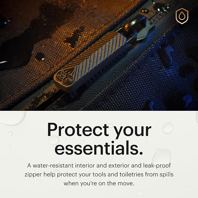 MANSCAPED® The Shed 2.0 Toiletry Bag, Premium Quality Men's Travel Bag, Stylish Organization and Hassle-Free On-The-Go Kit, Water-Resistant to Protect Your Grooming Tools & Accessories