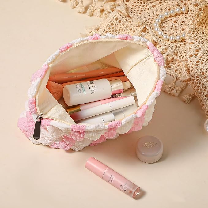 Purbert Bubble Cloud Makeup Bag - Large Capacity Travel Cosmetic Organizer