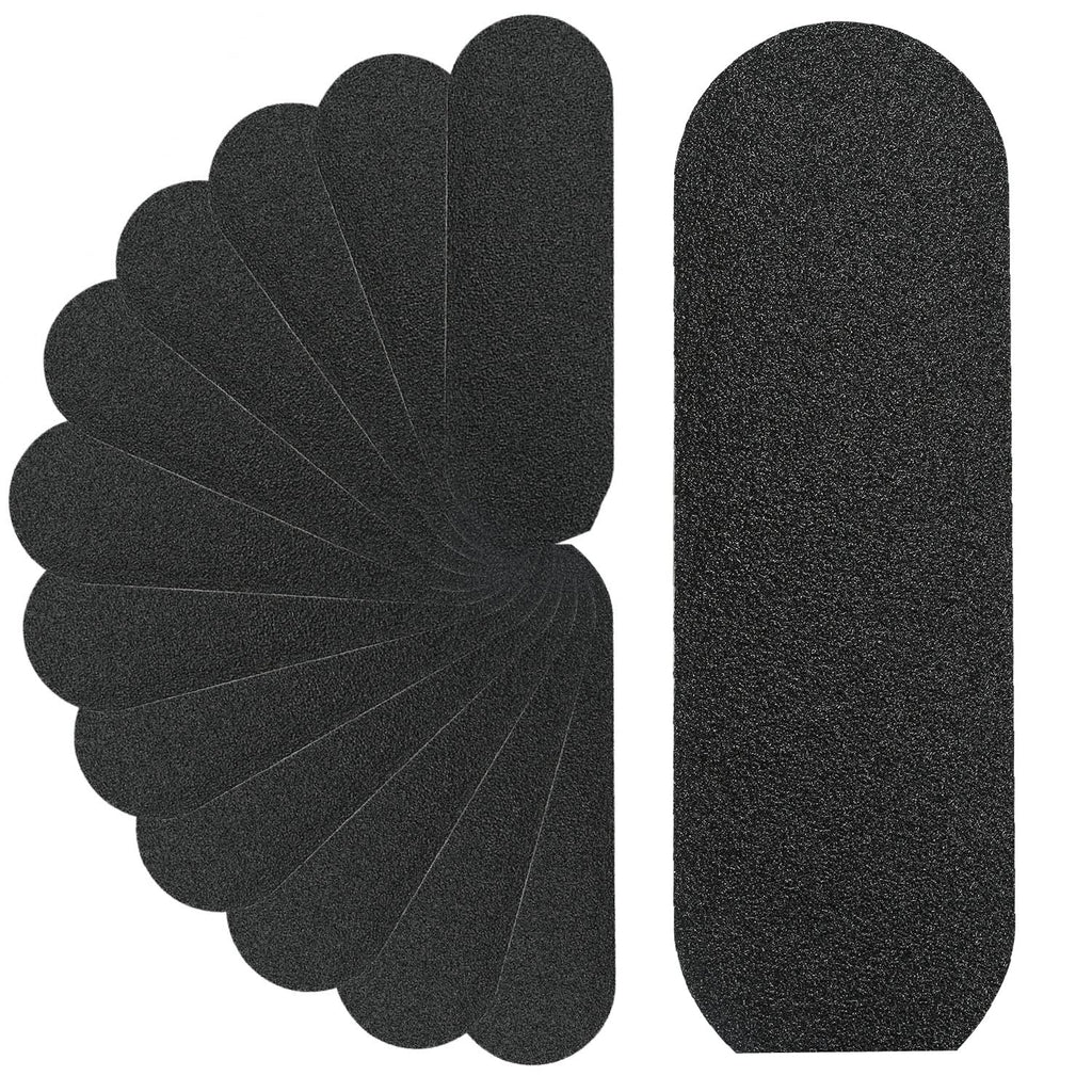 Stainless Steel Pedi File Refill, 180 Grit, Black - Pedicure Refill Pads - Foot Rasp Pad with Removable Glue,Size 5.2" L x 1.7" W
