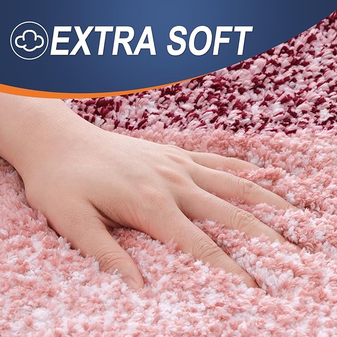 OLANLY Microfiber Bathroom Rugs Sets 3 Piece, 30"x20"+24"x16"+24"x20"
