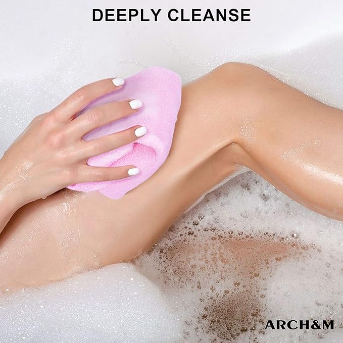 ARCH&M Exfoliating Towel, Japanese Washcloth 12 Pack