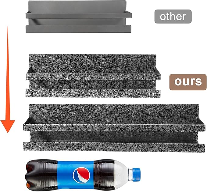 Uten Magnetic Spice Rack for Refrigerator 2 Pack, Spice Organizer Kitchen