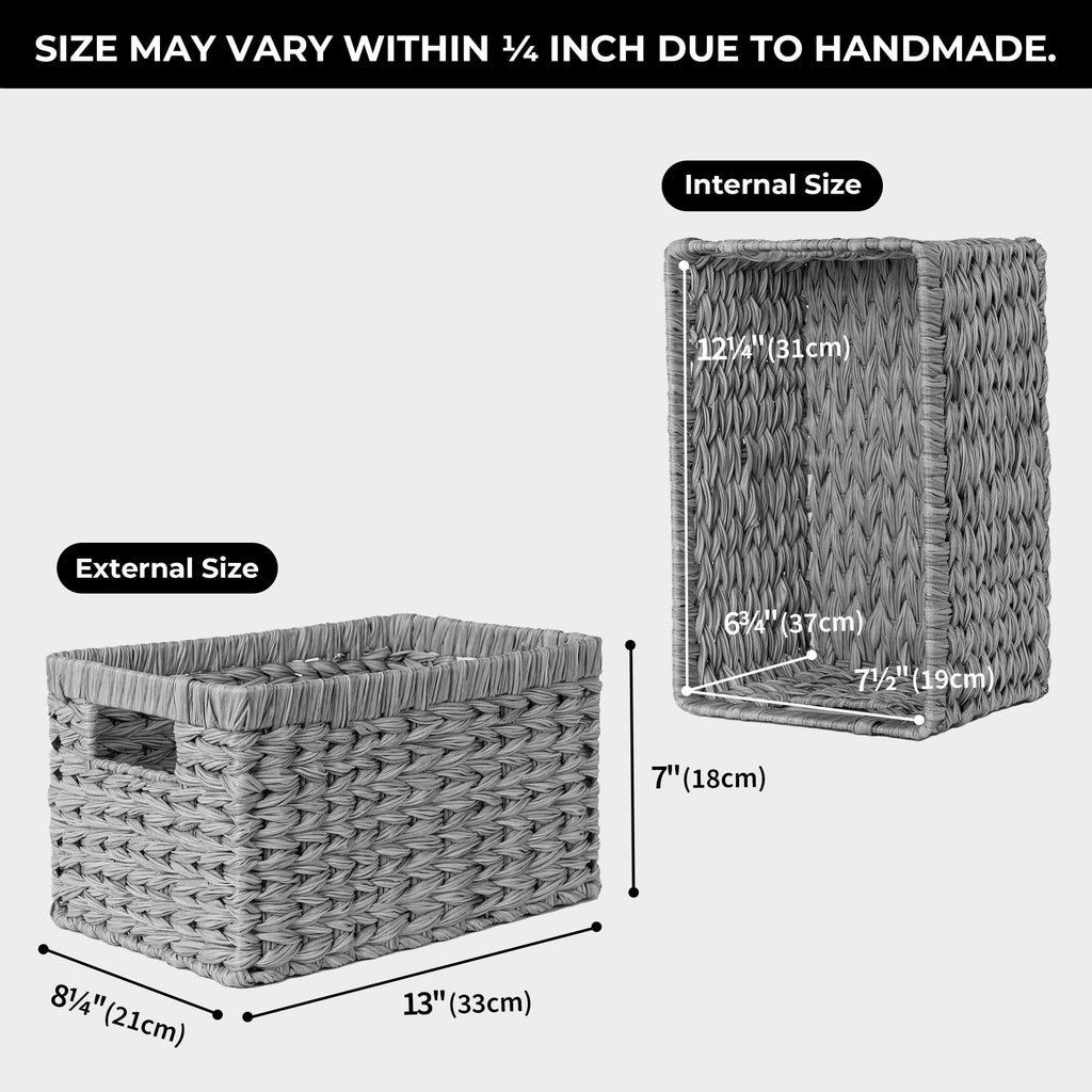 GRANNY SAYS Wicker Storage Baskets for Organizing, Basket Organizer, 2-Pack