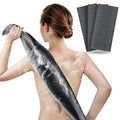 ARCH&M Exfoliating Washcloth, Japanese Bath Towel, 3 Pack, Black