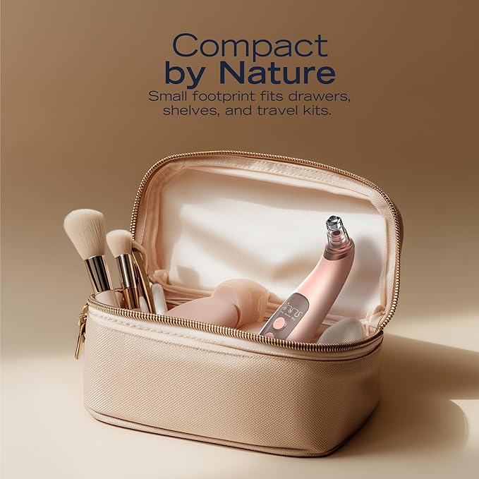 Nautica PC250 Blackhead Remover Tool, Rechargeable Vacuum Blackhead Remover for Face with 6 Heads, 3 Modes & LED Display for Deep Pore Cleansing