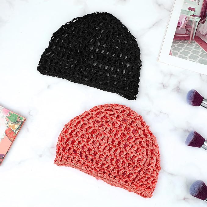 Wig Cap Thick Long Hair Caps Adjustable Net Mesh Braided Weaving Making Crochet Sew Weave Fishnet Grip Headband