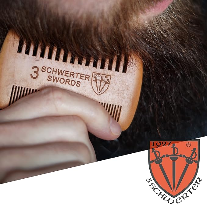 3 Swords Germany – beard mustache care comb (VGW)