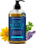 Sore Muscle Massage Oil for Massage Therapy & Gua Sha with Arnica 8 fl oz