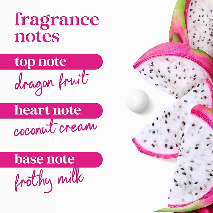Dove 24hr Lotion Body Wash Replenish Dragon Fruit & Coconut Cream, 30.6 oz | Moisturizing body wash with MicroMoisture for dry skin