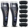 2 Pack Electric Foot File Callus Remover for Feet - Larger Grinding Head&3Speed, Pedicure Kit Foot Scrubber Dead Skin Callus Remover, Foot Care Kit Pedicure Tools for Callus Hardskin Dry Cracks