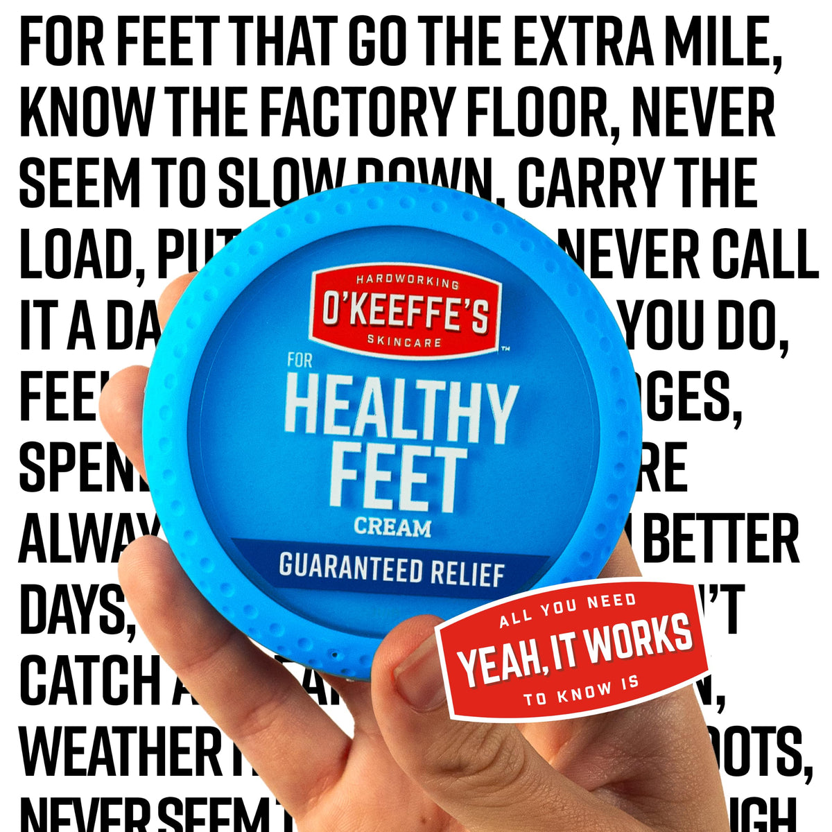 O'Keeffe's Healthy Feet Foot Cream, 3.2 oz Jar, 1-Pack For Extreme Dryness