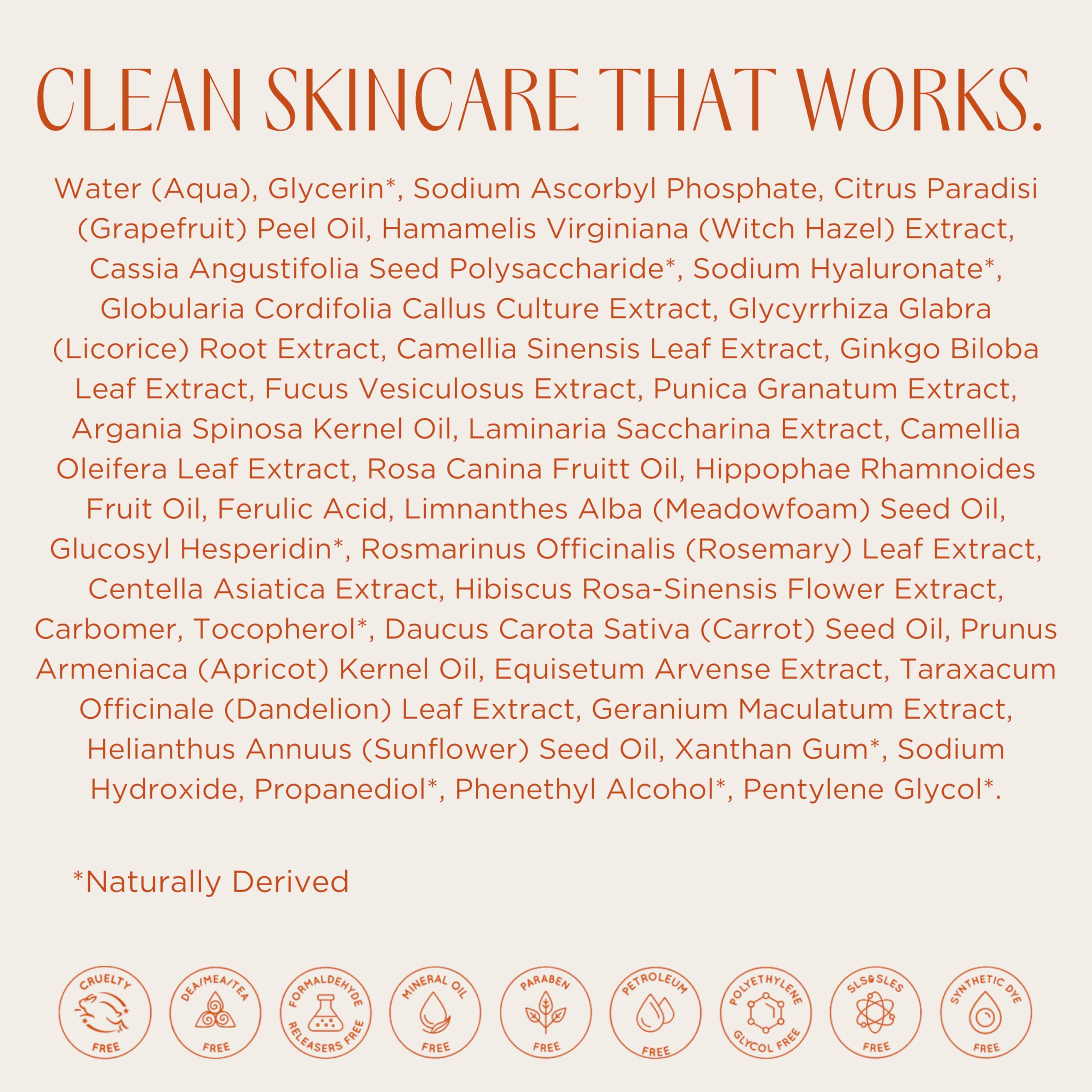 InstaNatural Vitamin C Face Serum: Fine Lines and Discoloration, 2 Fl Oz