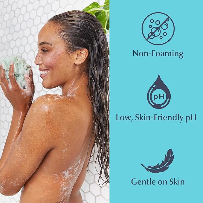 Eucerin Advanced Repair Cleansing Body and Face Cleanser, Gentle Face and Body Wash for Normal to Dry, Sensitive Skin, Soap Free and Unscented, 16.9 FL OZ Bottle
