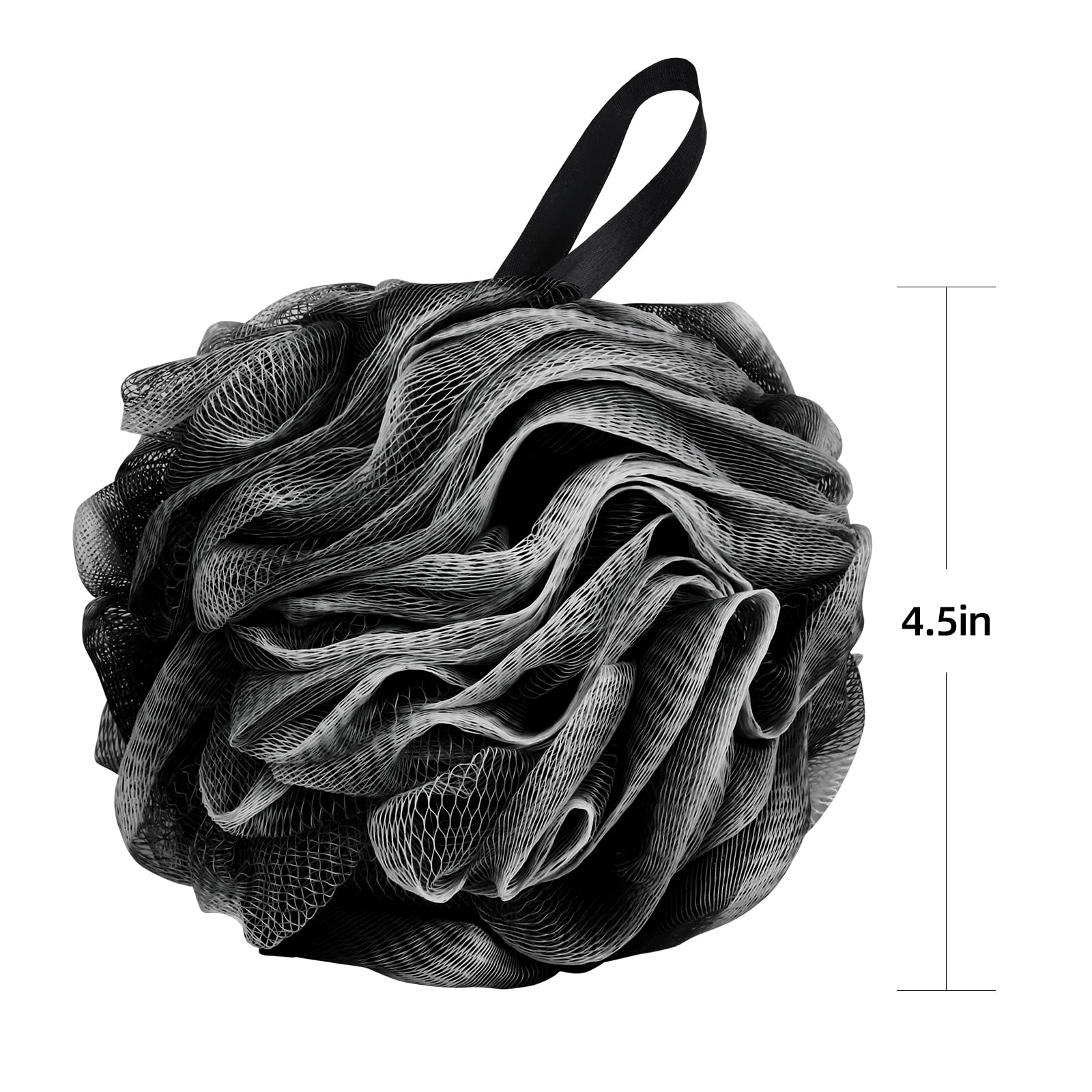 Fu Store Loofah Sponge Shower Loofahs 50g Bath Sponges Mesh Balls Body Scrubber Exfoliator Wash Back Scrubber Bathroom Men Women 4 Pack Scrubbers Cleaning Bathing Accessories