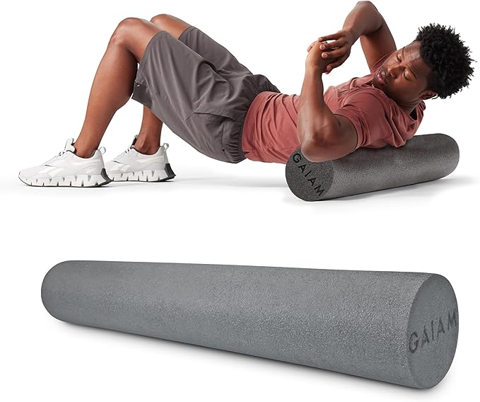 Gaiam Restore Foam Roller, Muscle Recovery, 18", High Density