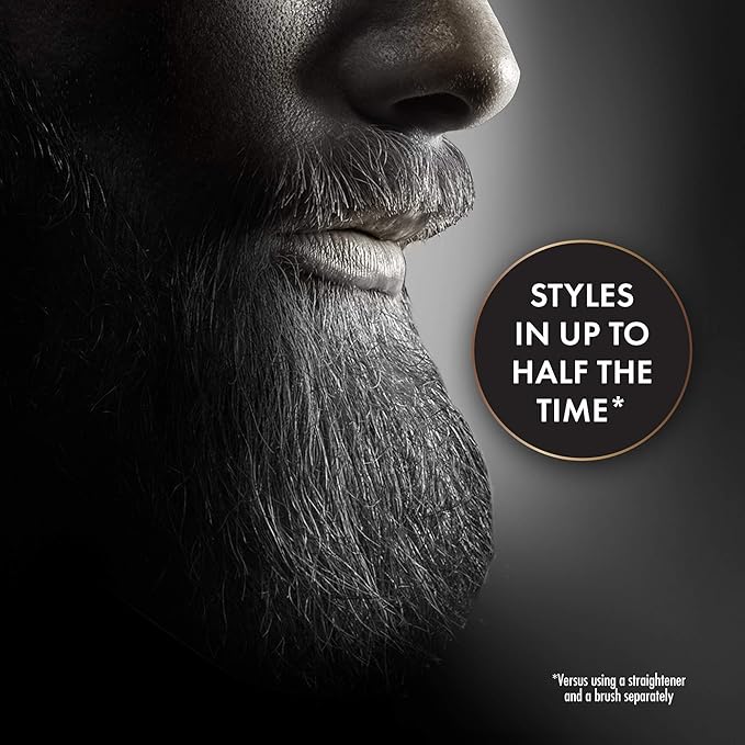 Hot Tools Men’s Beard Straightener Brush| For a Smooth Finish