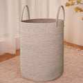 JMvicyroam Large Woven Laundry Basket Hamper,80L Cotton Rope Storage Bin for Blankets,Toys and Clothes,Decorative Tall Nursery Hamper for Living Room,Baby Nursery,Bathroom and Bedroom,Oatmeal