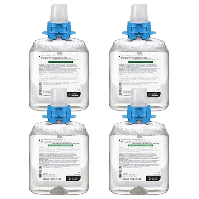 Provon FMX-12 Green Certified Foam Hand Soap Refill 4ct x 1250 mL - 5182-04