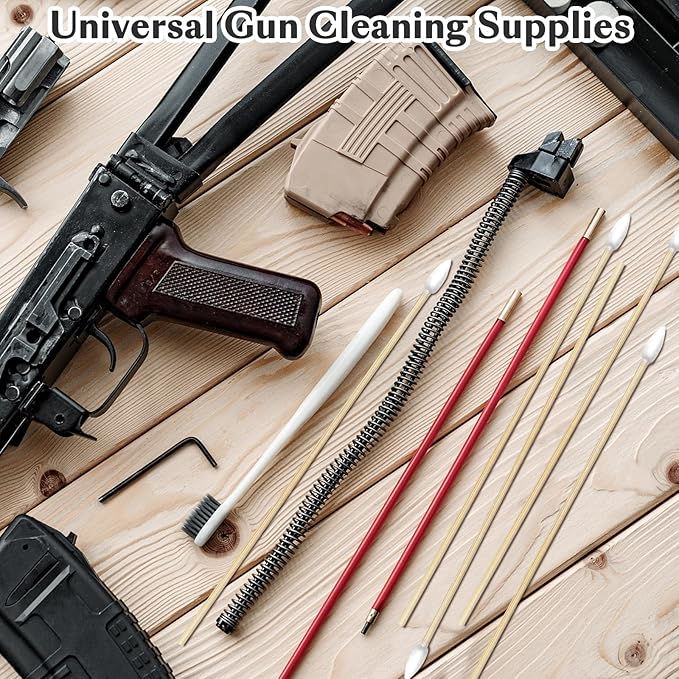 Garrelett 500 PCS 6 Inch Long Cotton Swabs, Gun Cleaning Swabs with Pointed Tips, Premium Tips for Gun Cleaning Supplies, Precision Cleaning Swabs for Firearms and Detailed Cleaning Tasks