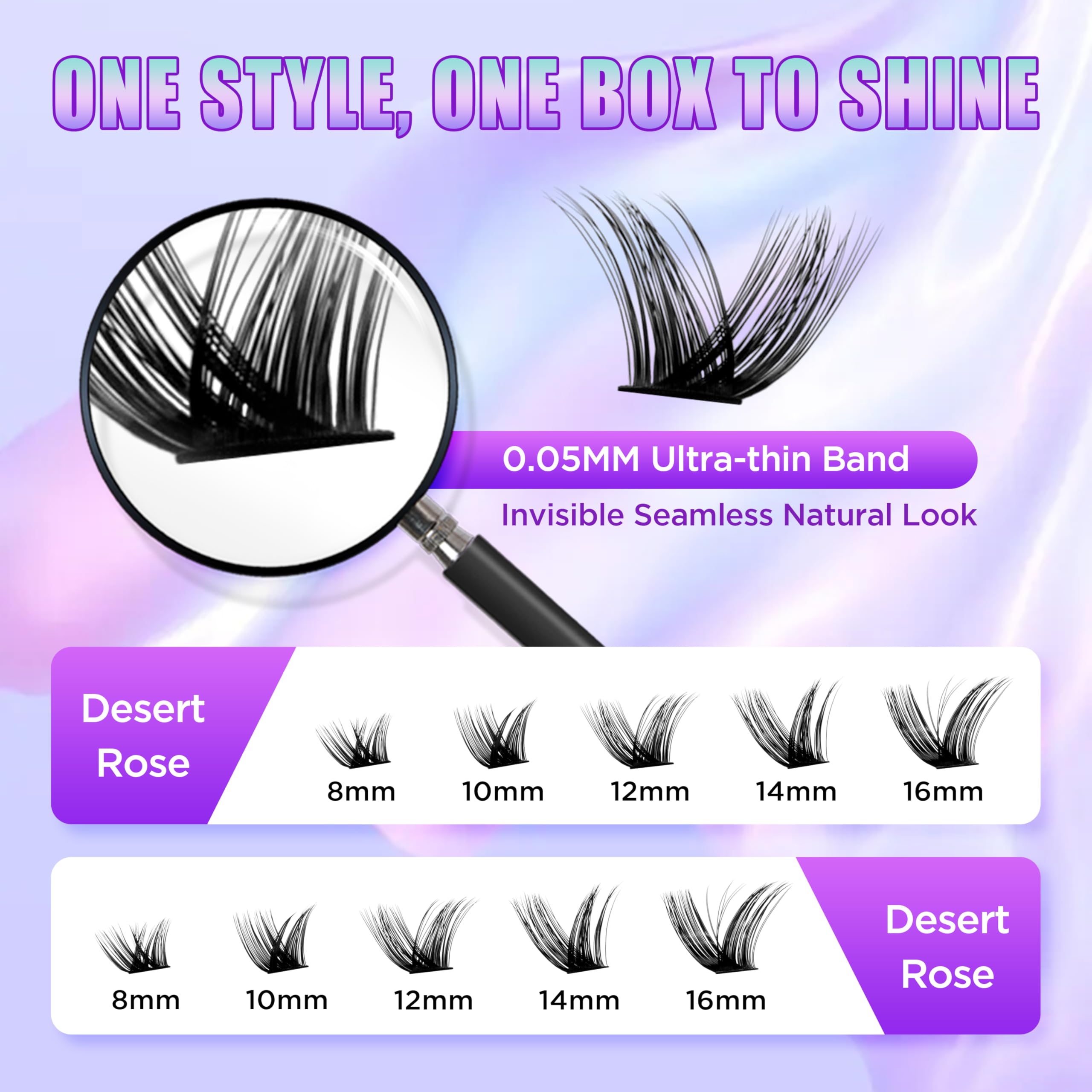 Elitefe Lash Extension Kit DIY Lash Clusters Kit Eyelash Extensions Individual Lashes Extensions with (BondSeal,Tweezers,Remover,168PcsDesert Rose,8-16)