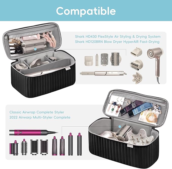 Hair Tools Travel Bag for Shark Flex Style Fusion Hair Dryer Attachment