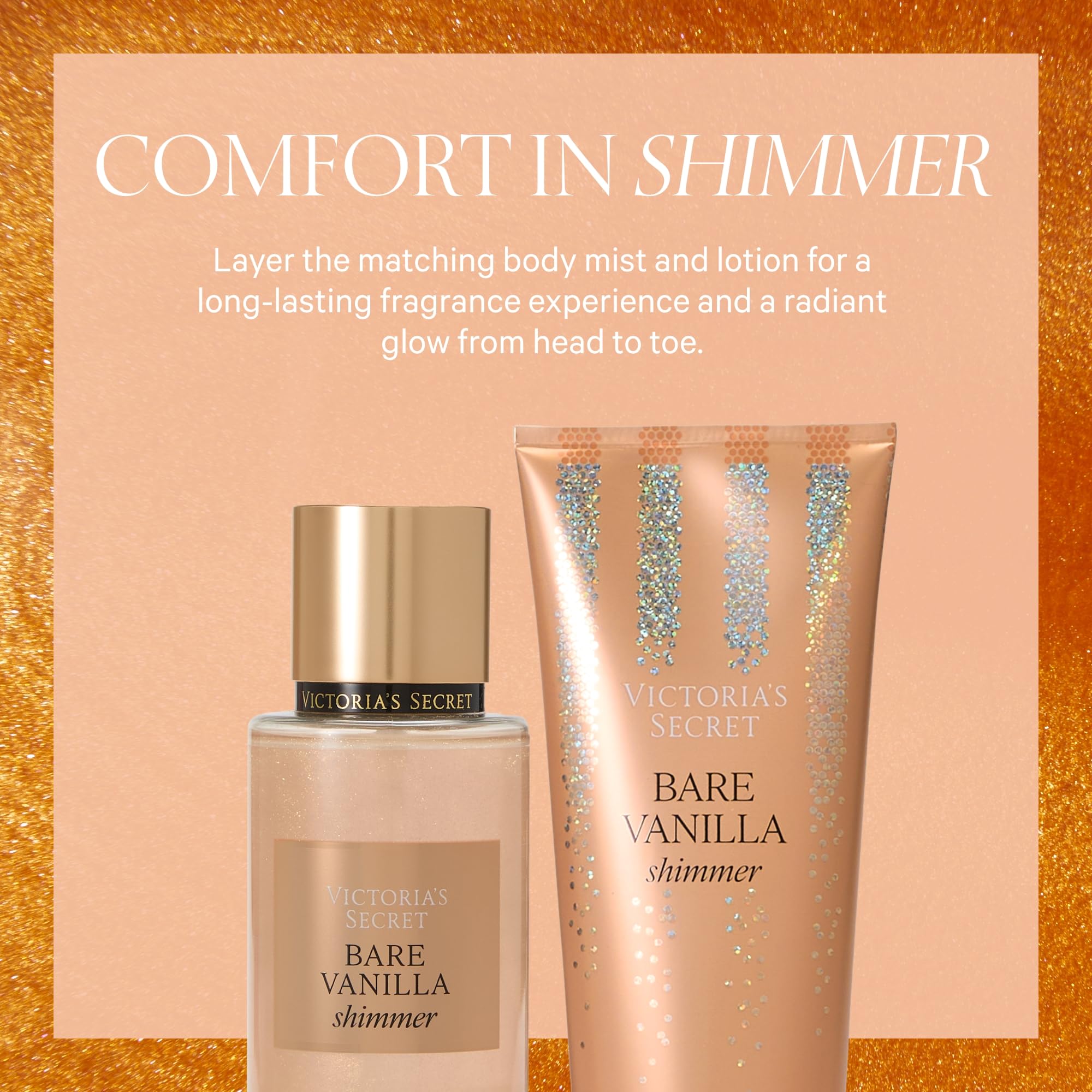 Victoria's Secret Bare Vanilla Shimmer Fragrance Body Lotion (8 oz)