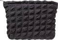 PAZIMIIK Floral Makeup Bag Large Cotton Zipper Pouch for Purse Travel Canvas Make Up Organizer for Women Cosmetic,Bubble Black