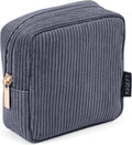 MAGEFY Small Makeup Bag Mini Make up Pouch Cute Cosmetic Bag for Women Travel Purse Essentials Bags with Slip-in Pockets (DeepGrey)