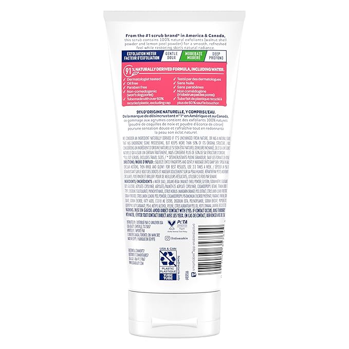 St Ives Scrub, Even & Bright Pink Lemon & Mandarin Orange 6 Ounce (Pack of 3) by St. Ives