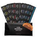 Live Bearded Beard Oil and Butter Grooming Kit Sample Pack with Comb, Bonus Gift - All-Natural Ingredients Shea, Argan, Jojoba - Growth Support - Made in the USA