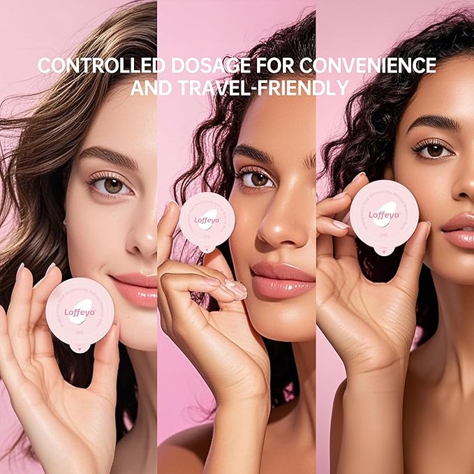 Loffeyo 30pcs Single Use Cleansing Balm Pods Pomegranate Makeup Remover
