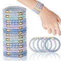 Hair Ties No Damage - 20PCS Ponytail Holders - Elastic Hair Ties for Thick Hair - Braided Hair Bands for Women Girls's Hair - Blue Sky