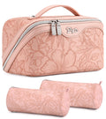 BOYATU Travel Makeup Bags Cosmetic Organizer Bag: 3-Set Make up Bag